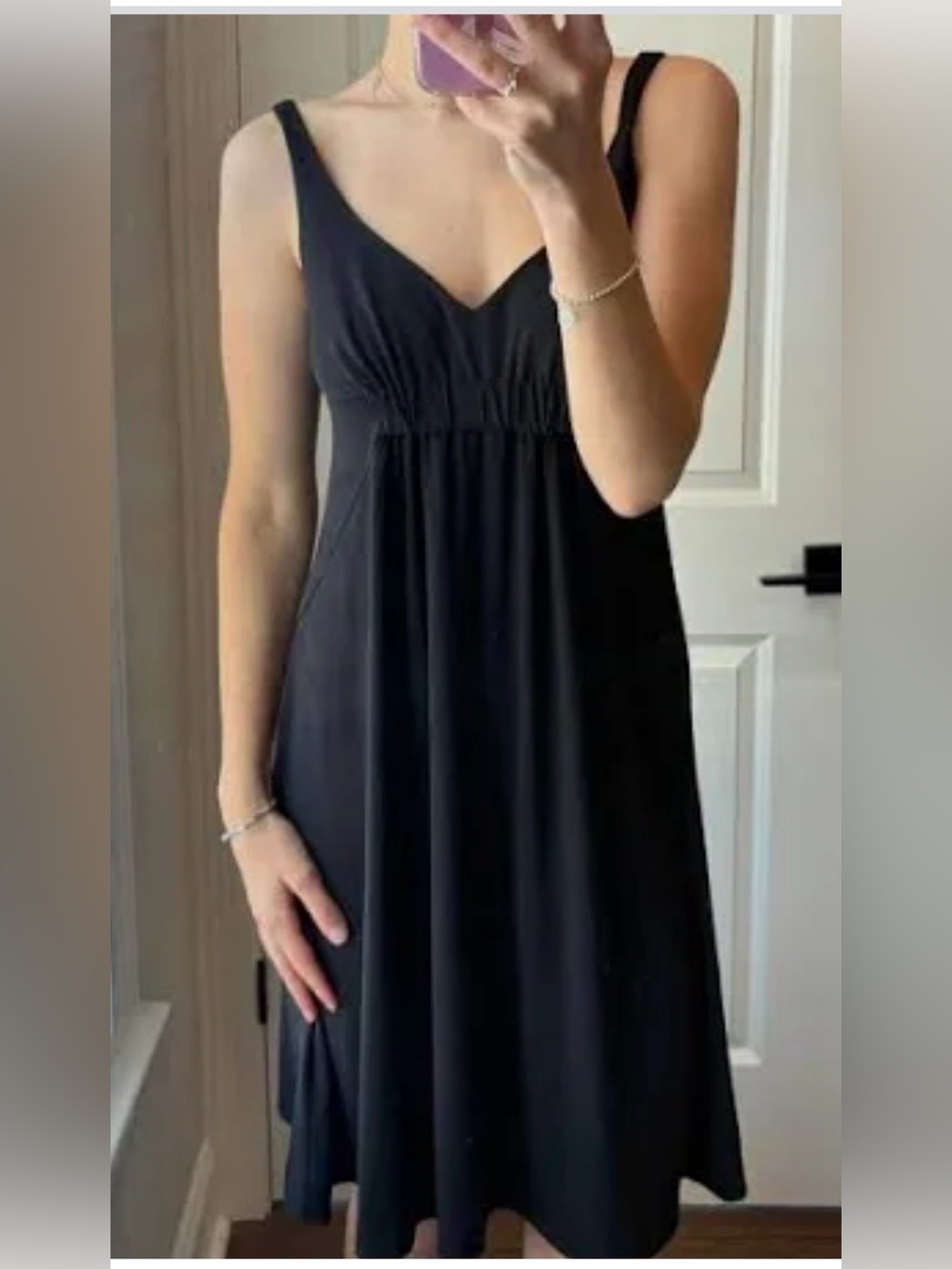 Cabi Classic Black V-Neck Sleeveless Dress
